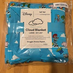 New NIB Little Sleepies Toy Story Bamboo Cloud Blanket